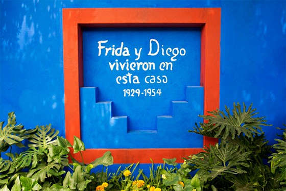 Réplica de uma parede da “Casa Azul” (Foto: © Haroldo Castro/Época )