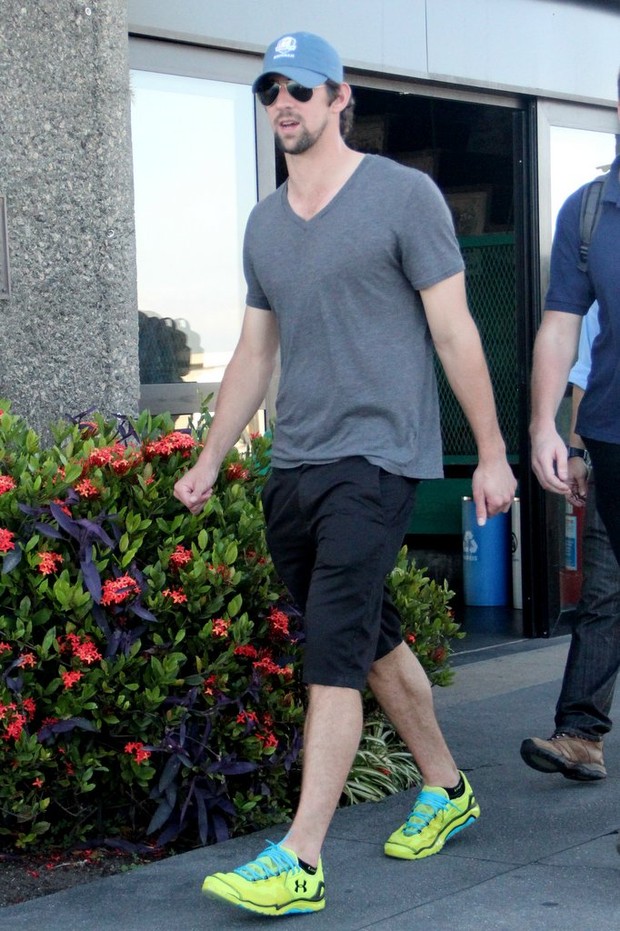 Michael Phelps visita o pão de açúcar no RJ (Foto: Rodrigo dos Anjos / AgNews)