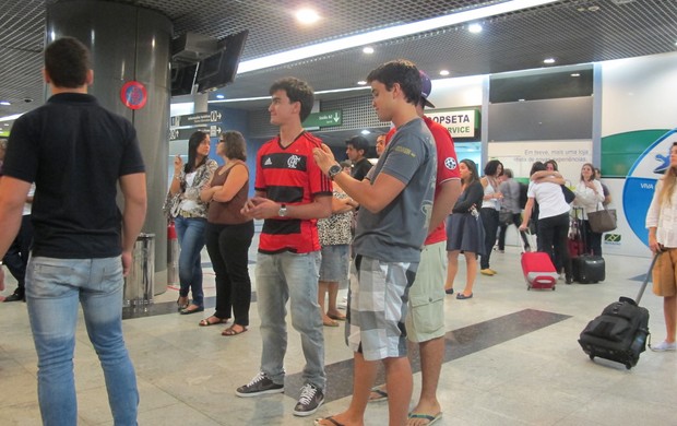 Desembarque Flamengo em Recife (Foto: Janir Júnior)