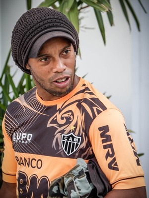 Ronaldinho Gaúcho; Atlético-MG; treino; Cidade do Galo (Foto: Bruno Cantini / Site Oficial do Atlético-MG)