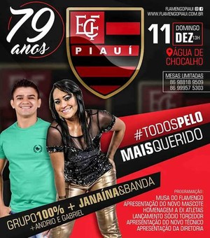 Aniversário do Flamengo-PI, 79 anos (Foto: Foto Divulgação ) Aniversário do Flamengo-PI, 79 anos (Foto: Foto Divulgação )