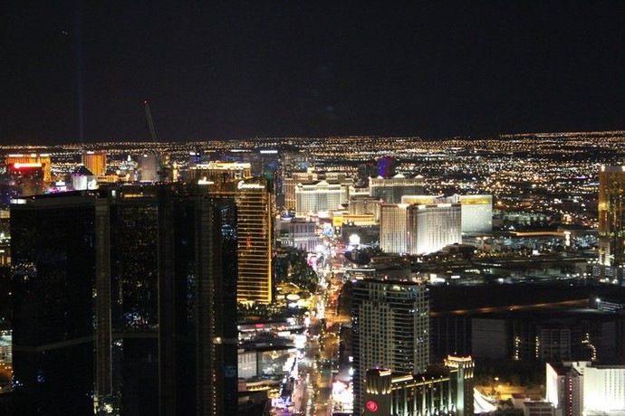 Cidade dos cassinos e hotéis luxuosos, Las Vegas é palco da "Luta do Século" entre Floyd Mayweather e Manny Pacquiao  (Foto: Evelyn Rodrigues)