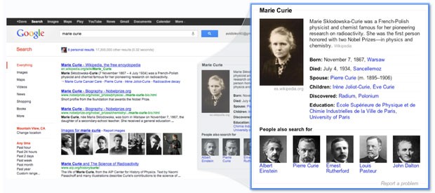 Agora, Google vai mostrar um resumo de informações relevantes sobre a busca feita pelo usuário (Foto: Divulgação)