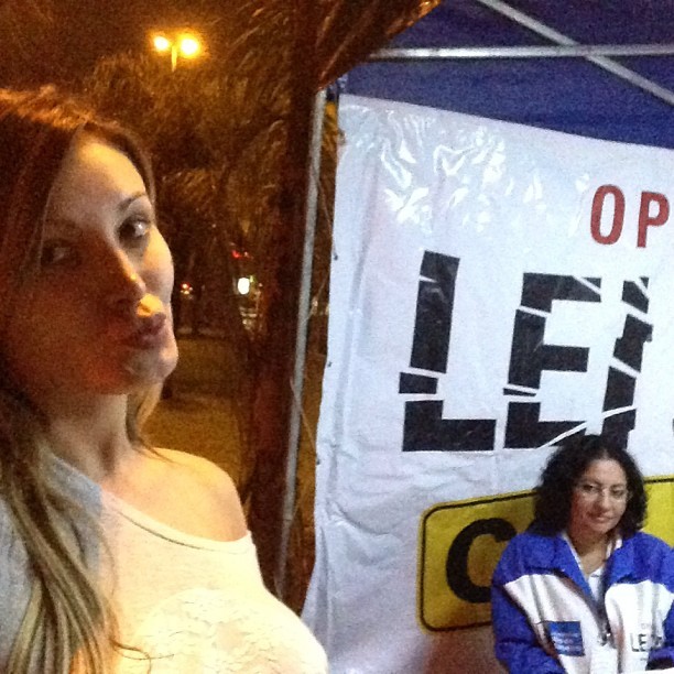 Andressa Urach em blitz da Lei Seca no Rio (Foto: Instagram/ Reprodução)