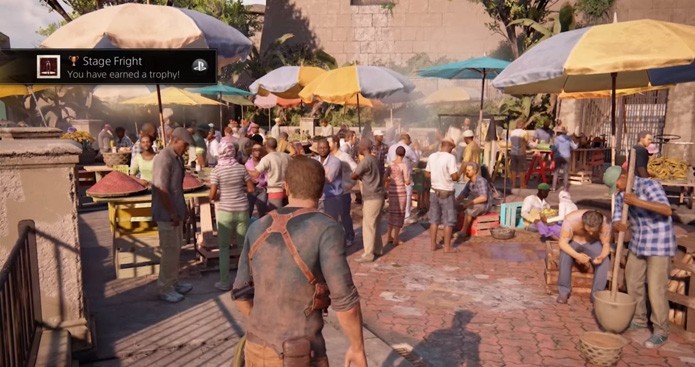 Não mexa no controle para destravar este troféu de Uncharted 4 (Foto: Reprodução/YouTube)