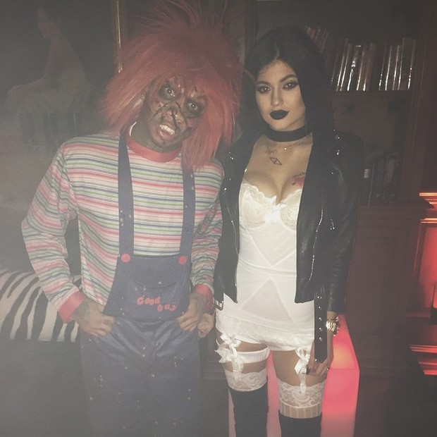 Kylie Jenner com amigo no Halloween (Foto: Reprodução/Instagram)