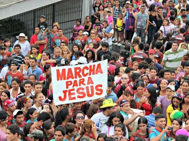 Marcha Para Jesus (Foto: Adneison Severiano/G1)