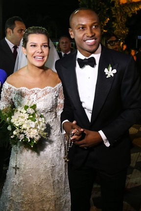 Casamento de Fernanda Souza e Thiaguinho (Foto: Manuela Scarpa e Amauri Nehn/Photo Rio News)
