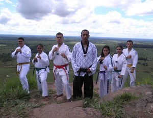 Atletas do taekwondo de Guajará-Mirim (Foto: Júnior Freitas)
