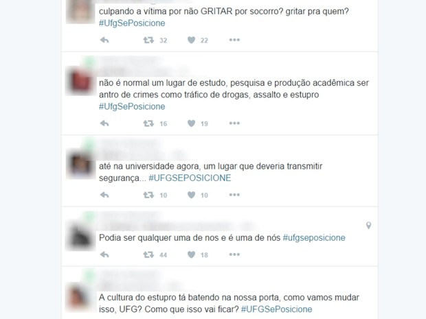 Denúncia de suposto estupro causou repercussão nas redes sociais, em Goiás (Foto: Reprodução/ Twitter)