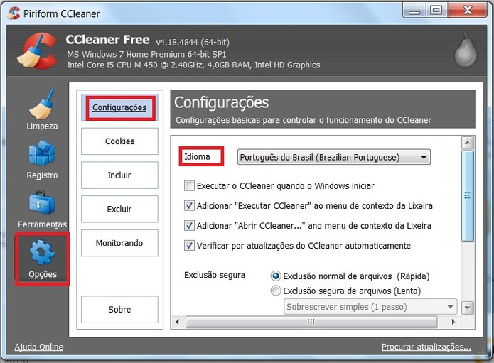 ccleaner gratis em portugues