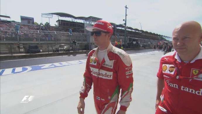 Kimi Raikkonen foi eliminado no Q2 do treino classificatório para o GP da Hungria (Foto: Reprodução)