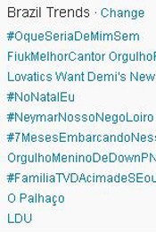 Trending Topics no Brasil às 17h15 (Foto: Reprodução)