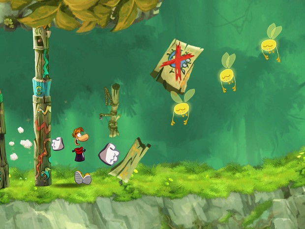 'Rayman Jungle Run' é game do herói da Ubisoft para o sistema iOS (Foto: Divulgação)