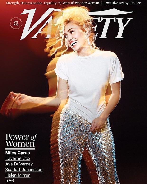Miley Cyrus na Variety (Foto: Reprodução/Instagram)