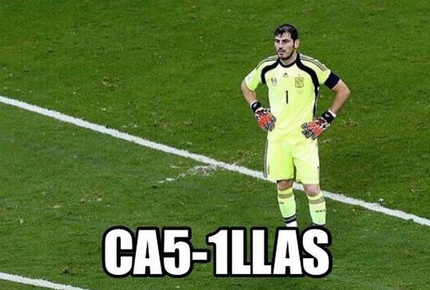 Casillas placar (Foto: Reprodução)