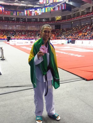 Iris Sang- bronze taekwondo Mundial (Foto: Divulgação)