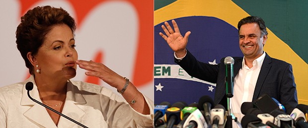 Dilma Rousseff e Aécio Neves (Foto: AP Photo)