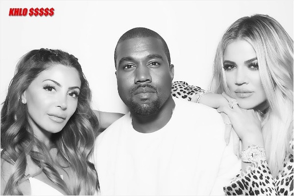 Khloe Kardashian, Kanye West e Larsa Pippen (Foto: Instagram)