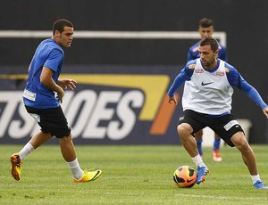 Montillo Pedro Castro Treino Santos (Foto: Ricardo Saibun / Santos FC)