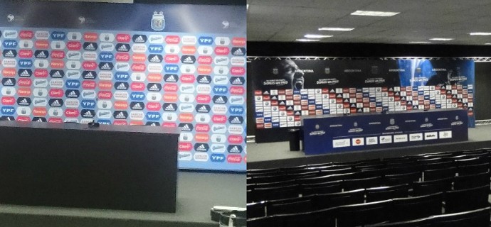 Auditório da Cidade do Galo (Foto: GloboEsporte.com)