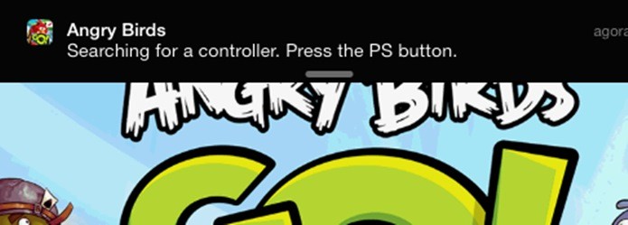 Em qualquer jogo que surgir essa notificação, pressione PS no seu controle do PS3 para que ele funcione (Foto: Reprodução / Dario Coutinho)