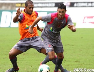 Fellipe Bastos e Eder Luis treino Vasco (Foto: Marcelo Sadio / Vasco.com.br)