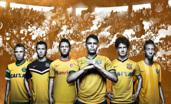 Camisas amarelas (Foto: Divulgação / Nike)