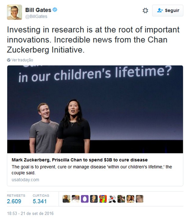 Mark Zuckerberg doa US$ 25 mi para combate ao ebola