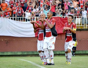 Marcelo Costa comemoração Joinville Avaí (Foto: Futura Press)
