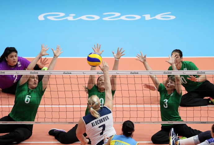 Seleção brasileira de vôlei sentado venceu a Ucrânia na Paralimpíada (Foto: Getty Images)