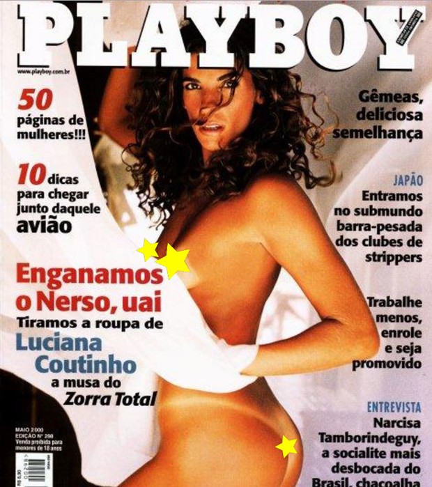 Luciana Coutinho na capa da Playboy (Foto: divulgação / playboy)