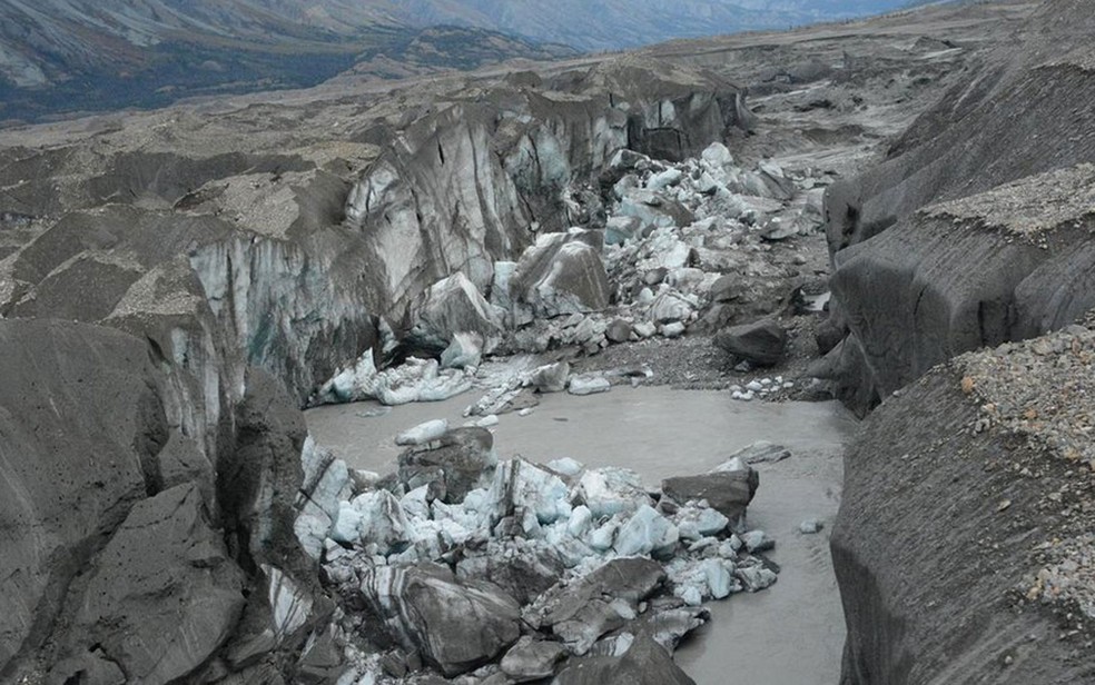 Este cânion leva agora quase toda a água do desgelo até o golfo do Alaska, através do Alsek (Foto: Jim Best/Universidade de Illinois)