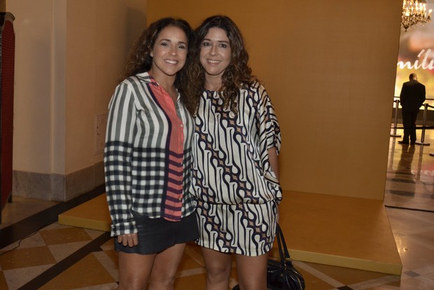 Daniela Mercury e Malu na festa de lançamento da novela Em Família (Foto: Roberto Teixeira / EGO)