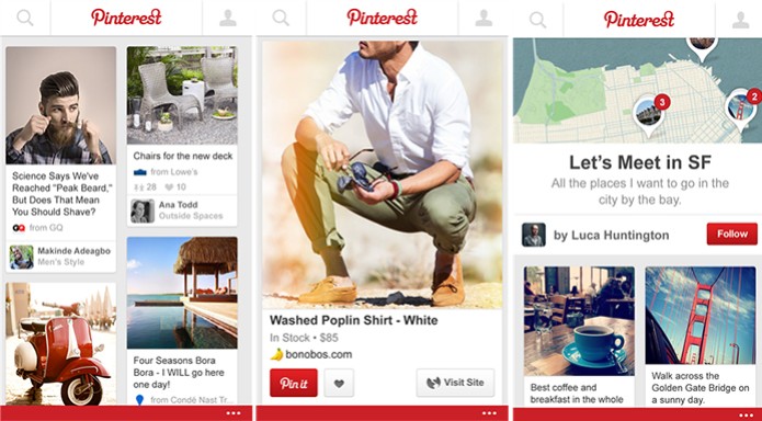 Pinterest é uma rede social de fotos e vídeos que acaba de chegar oficialmente ao Windows Phone (Foto: Divulgação/Windows Phone Store) (Foto: Pinterest é uma rede social de fotos e vídeos que acaba de chegar oficialmente ao Windows Phone (Foto: Divulgação/Windows Phone Store)) Pinterest é uma rede social de fotos e vídeos que acaba de chegar oficialmente ao Windows Phone (Foto: Divulgação/Windows Phone Store) (Foto: Pinterest é uma rede social de fotos e vídeos que acaba de chegar oficialmente ao Windows Phone (Foto: Divulgação/Windows Phone Store))