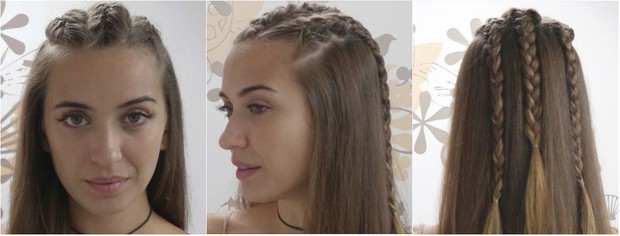 Juliana Boller mostra como usar tranças no verão com os cabelos soltos (Foto: Jessica Monstans/EGO)