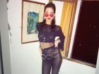 Luciana Gimenez resgata foto antiga com look bem sensual e transparente