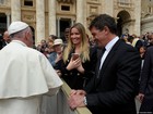 Antônio Banderas tem encontro com o Papa Francisco no Vaticano