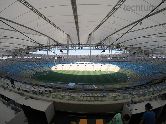 Campo de visão da nova GoPro fica bem aberto (Foto: Aline Jesus/TechTudo)