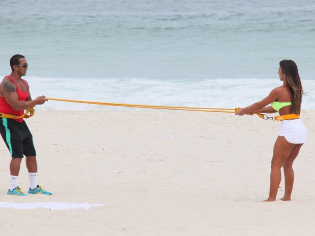 Nicole Bahls no Rio (Foto: Gabriel Rangel/AgNews)