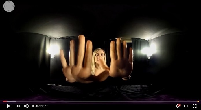 Vídeo de relaxamento usando realidade virtual (Foto: Reprodução/YouTube)