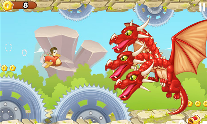 Pirates and Dragons exige velocidade e habilidade do jogador em cada fase (Foto: Divulgação/ Windows Phone Store)