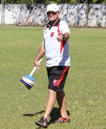 PC Schardong, treinador Flamengo-PI (Foto: Abdias Bideh/GloboEsporte.com)