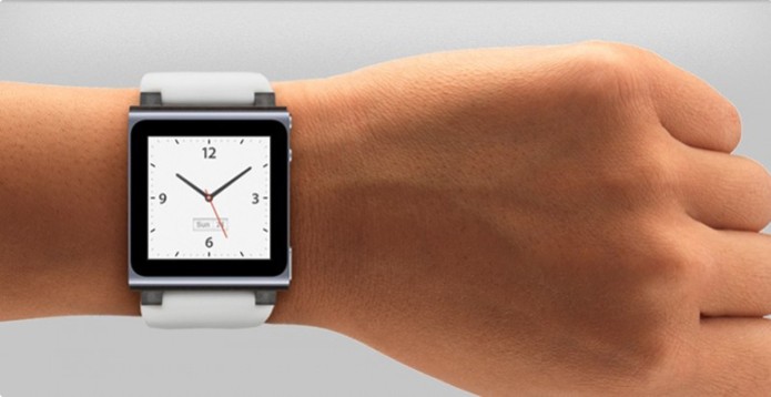 Smatwatch da Apple pode se parecer com iPod Nano com interface de relógio (Foto: Smatwatch da Apple pode se parecer com iPod Nano com interface de relógio)