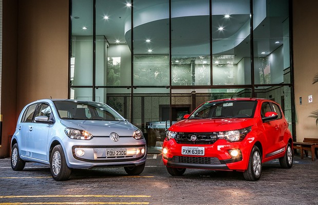 Comparativo: Fiat Mobi e Volkswagen up! (Foto: Renato Durães)