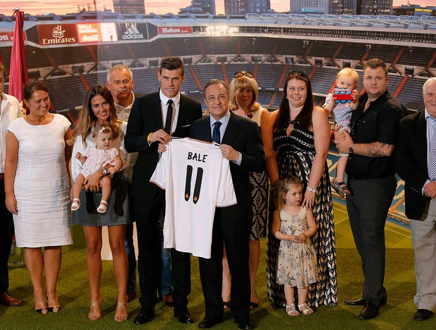 Gareth Bale chegada Real Madrid (Foto: AP)