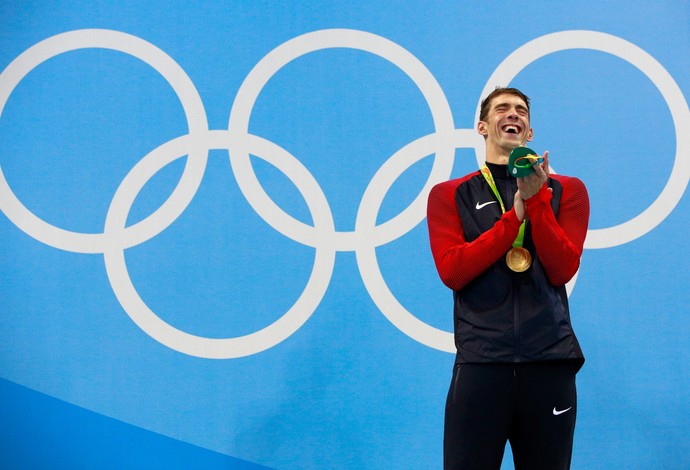 Michael Phelps - pacotão brincalhão (Foto: Getty Images)