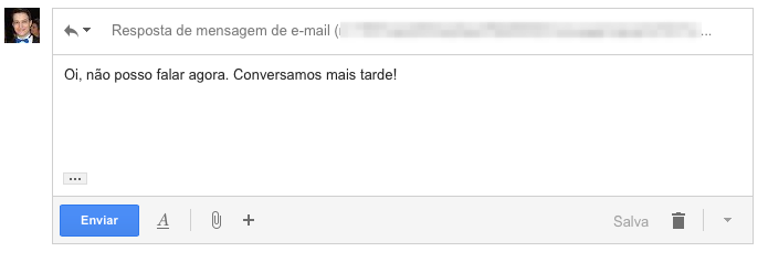 Respondendo e-mail automático do Facebook (Foto: Reprodução/Helito Bijora)