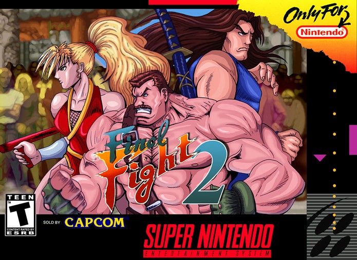 Caixa estilizada de Final Fight 2 (Foto: Reprodução/Giant Bomb)