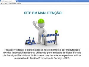 Falha em sistema impede emissão de nota fiscal eletrônica de serviço em Campinas (Foto: Reprodução / página NFSe) Falha em sistema impede emissão de nota fiscal eletrônica de serviço em Campinas (Foto: Reprodução / página NFSe)